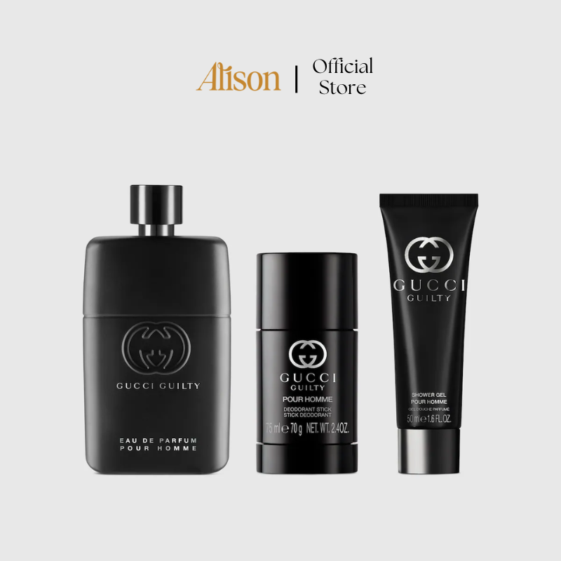 Thumb Set Gucci Guilty Pour Homme EDP 90ml + 75g + 50ml