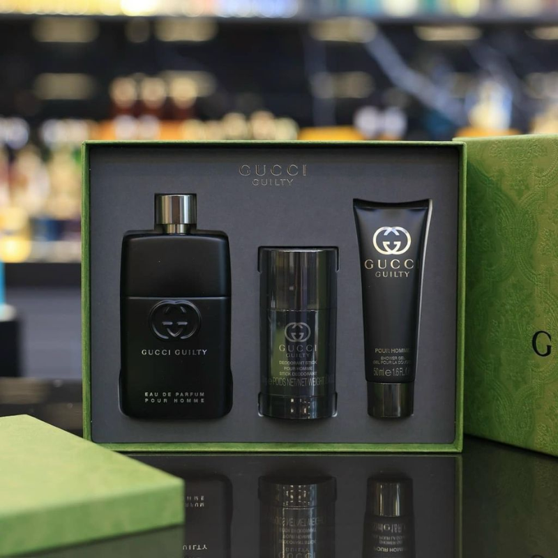 Thumb Set Gucci Guilty Pour Homme EDP 90ml + 75g + 50ml