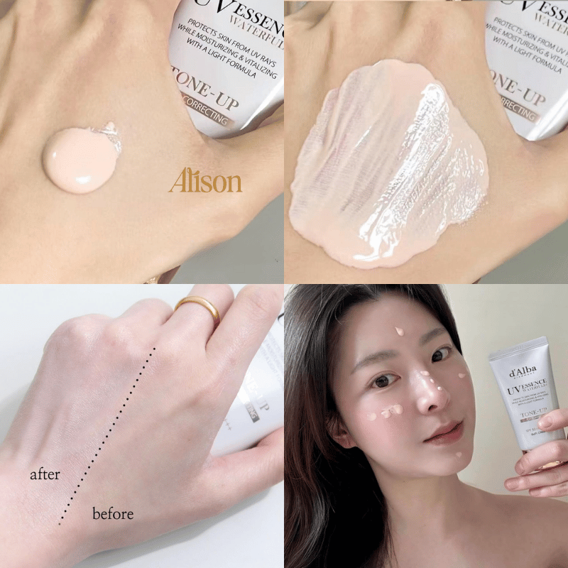 Thumb Kem Chống Nắng D'Alba UV Essence Waterfull Sun Cream Tone Up 